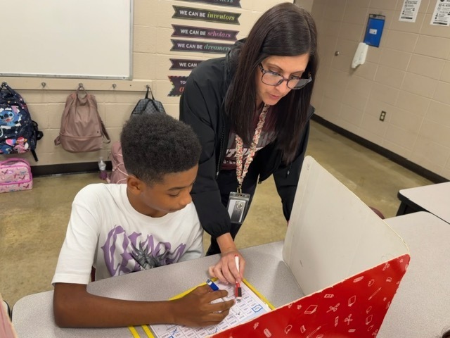 Students are playing games to reinforce their learning for the week.