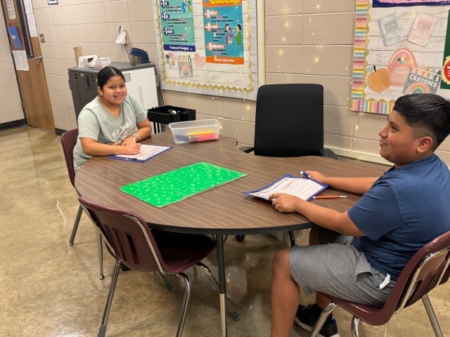 Students are playing games to reinforce their learning for the week.