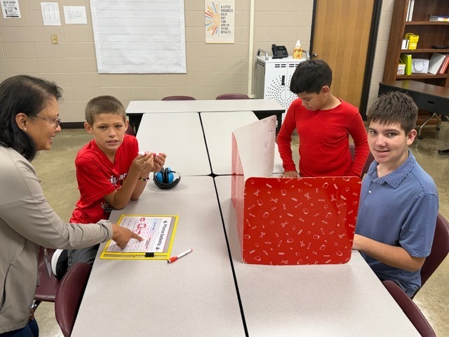 Students are playing games to reinforce their learning for the week.