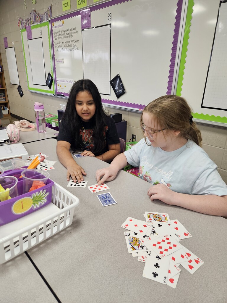 Students at a table working together