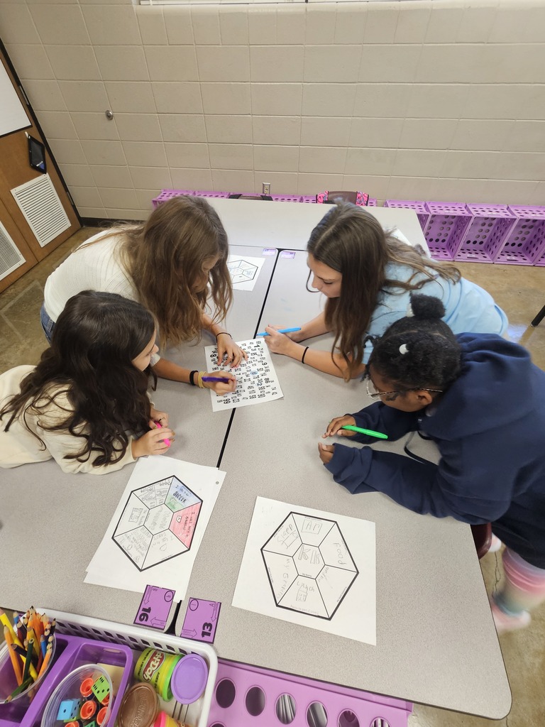Students at a table working together