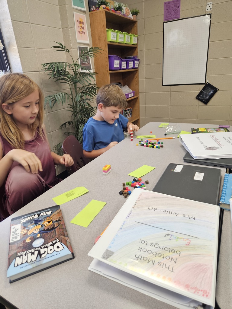 Students at a table working together