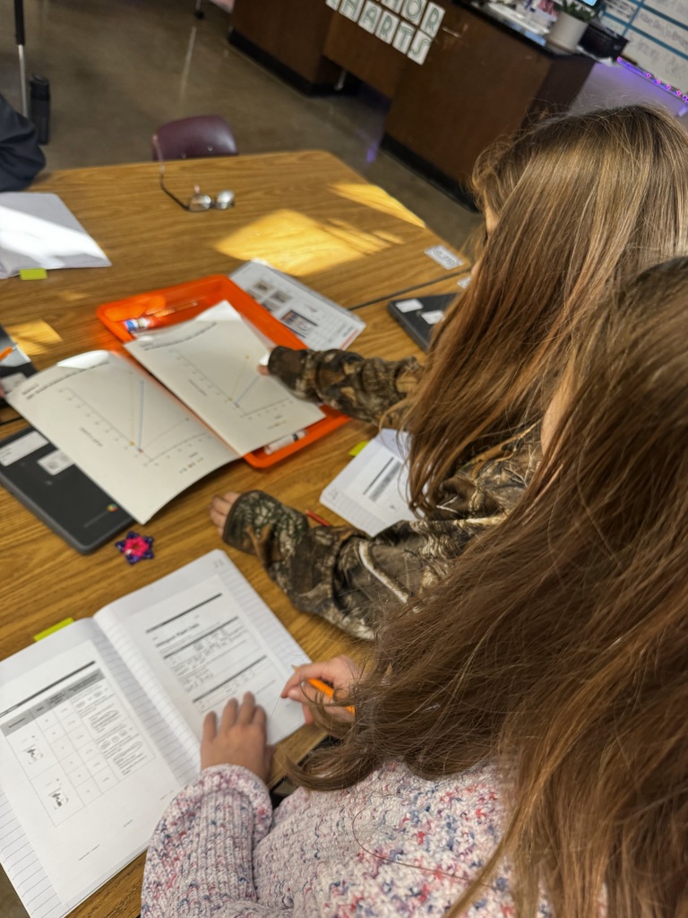 A student working on a science project