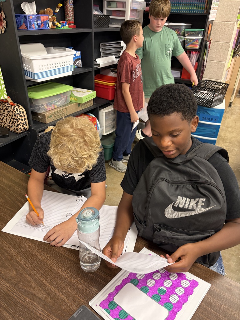 Students working together to critique each others writing