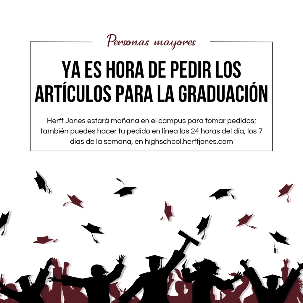Its time to order your graduation supplies. Herff Jones will be on camups tommorrow to take orders. Or order online 24/7 at highschool.herffjones.com #WeAreBenton #bhs #bhspanthers20262027