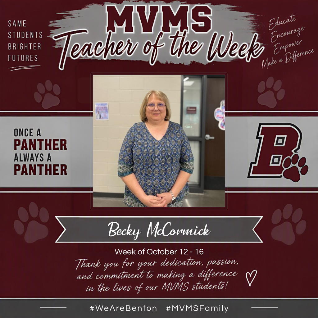 Teacher of the Week - Becky McCormick