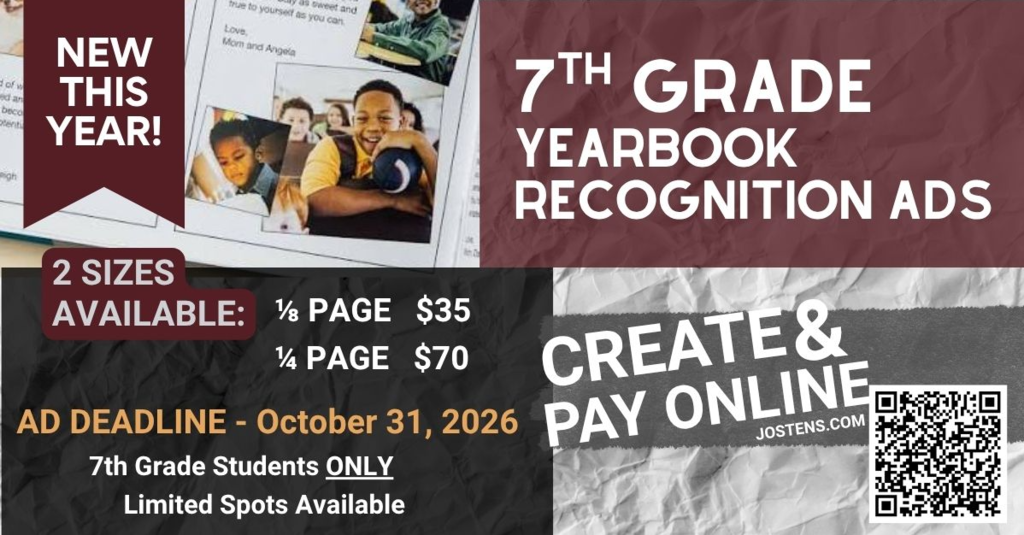 7th Grade Yearbook Recognition Ads