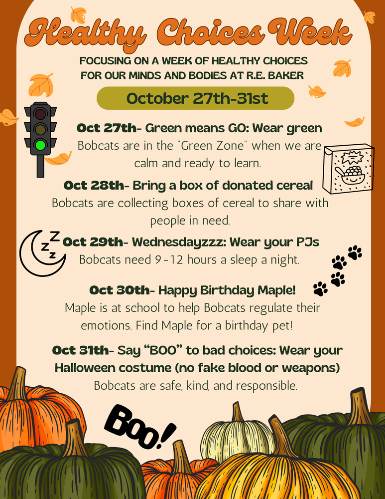 Healthy Choices Week Flyer