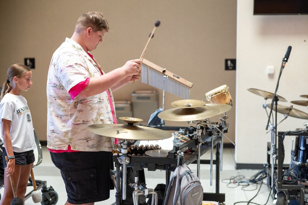 Band Musicians Rehearsing