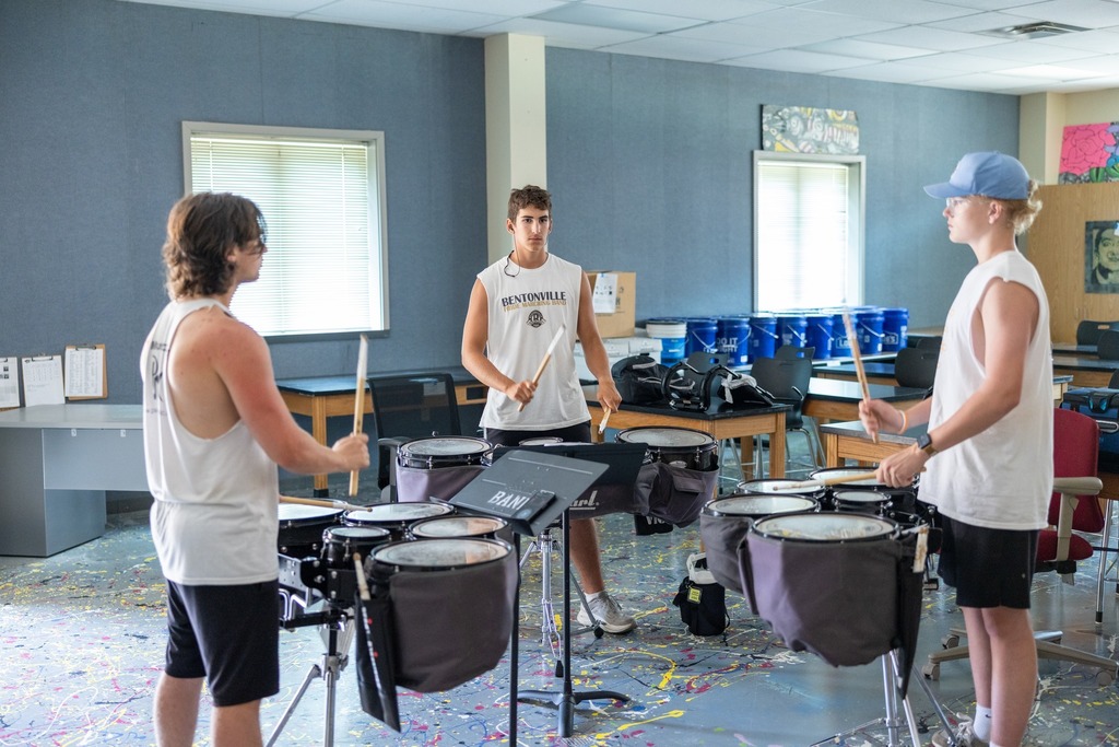 Band Musicians Rehearsing