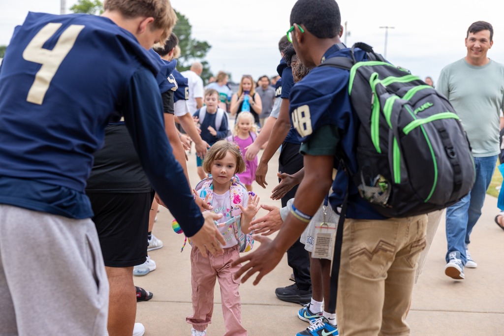 Students on the first day of class
