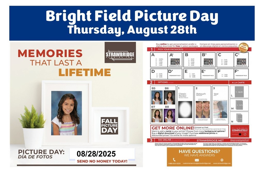 Picture Day Thursday, August 28th