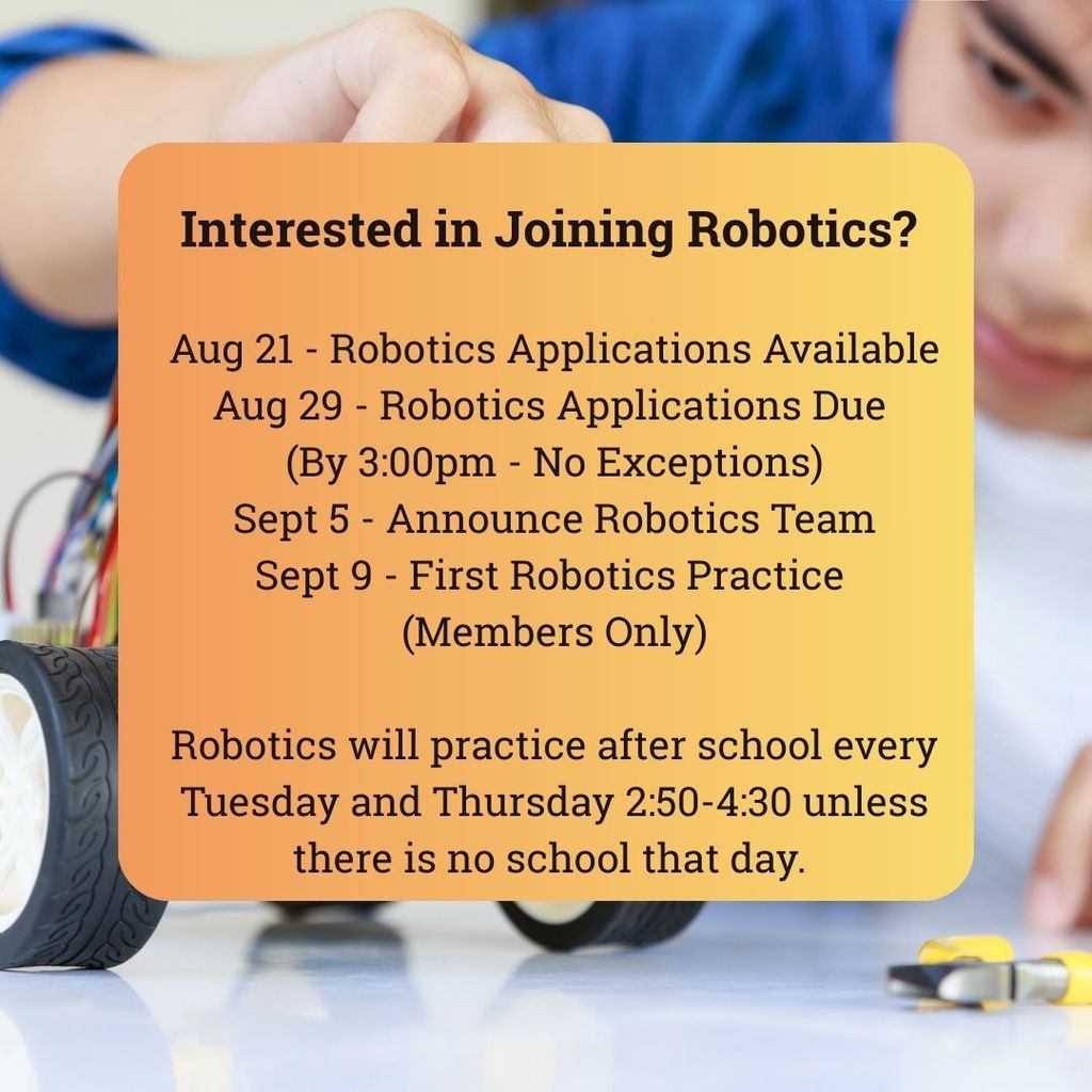 Robotics Applications Due Aug 29