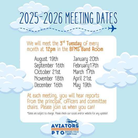 PTO Meeting Dates