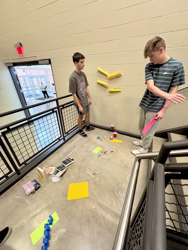 AP Literature and Composition students created interpretive projects.
