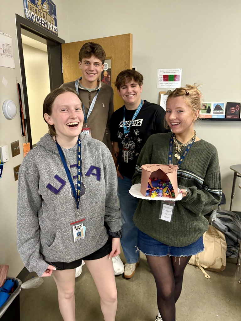 AP Literature and Composition students created interpretive projects.