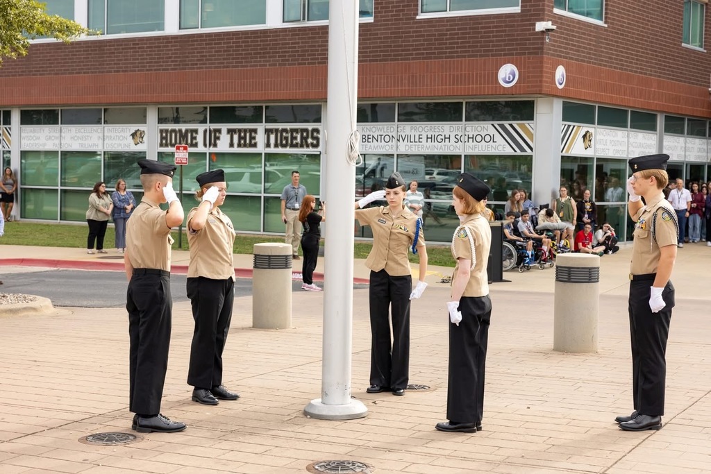 Students raise the Freedom Flag on 9/11