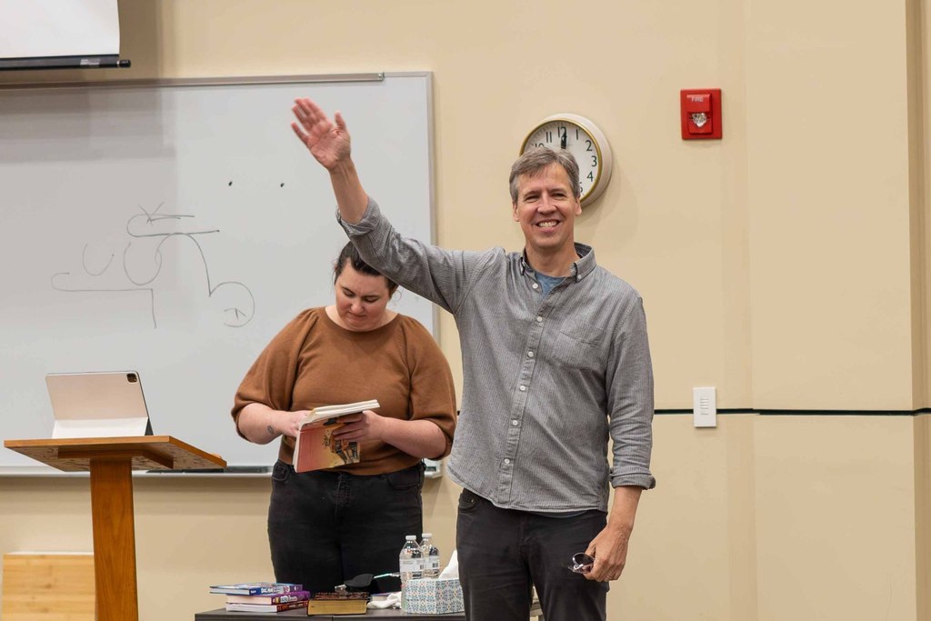 Diary of a Wimpy Kid Author Visiting with Students