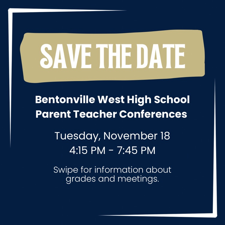 Parent Teacher Conferences are Tuesday, November 18 from 4:15-7:45 PM.