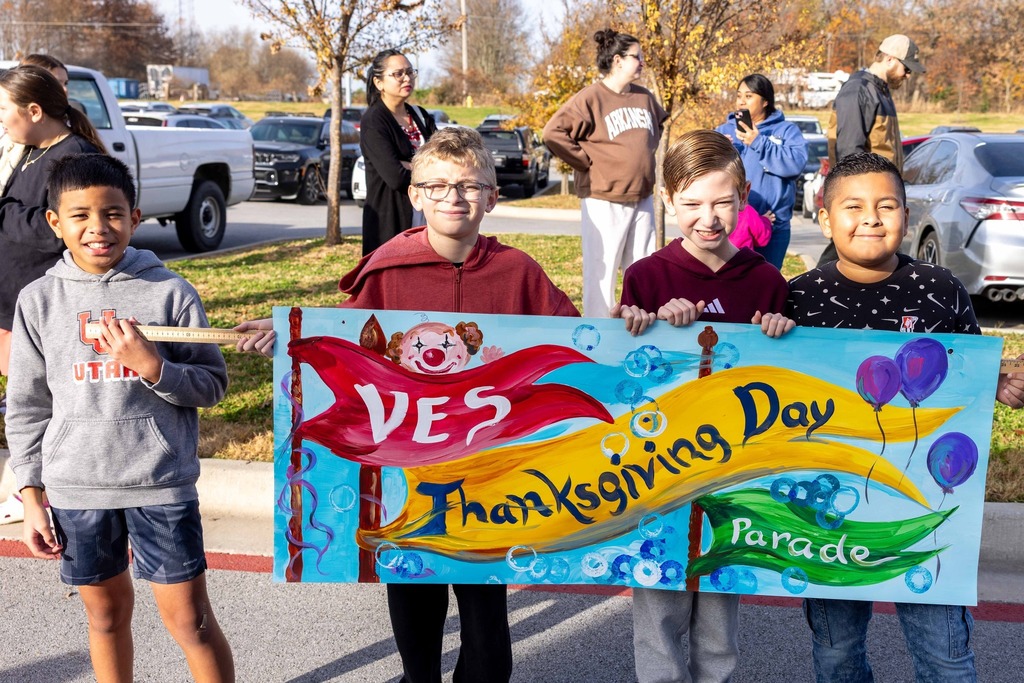 Students in a Thanksgiving Day Parade