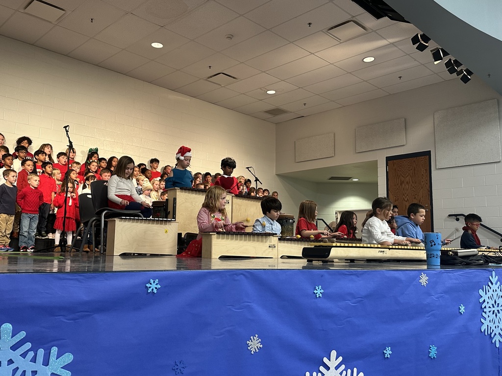 Students performing at winter musical