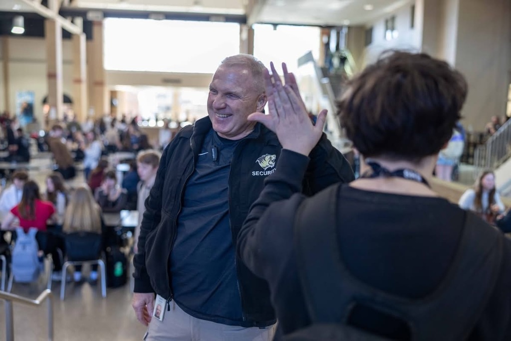 School Resource Officer with Student