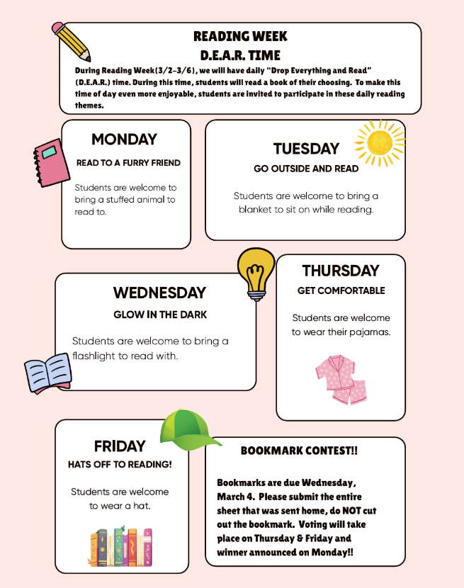 Reading Week March 2 - March 6