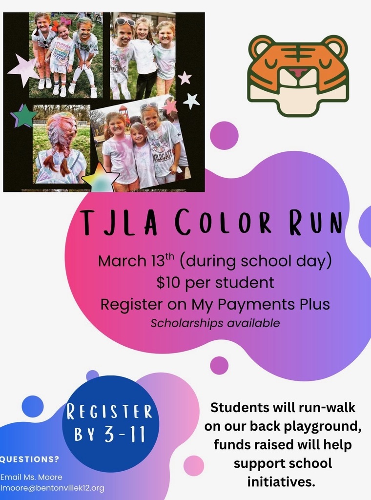TJLA Color Run on March 13th! 