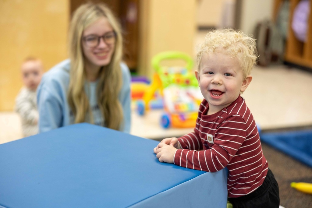 Bentonville West High Schools students with toddler and babies