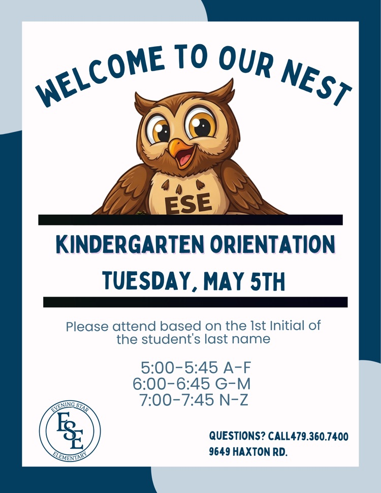 2026-2027 Kindergarten Orientation 