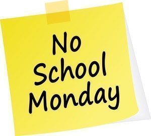 No School Monday Graphic