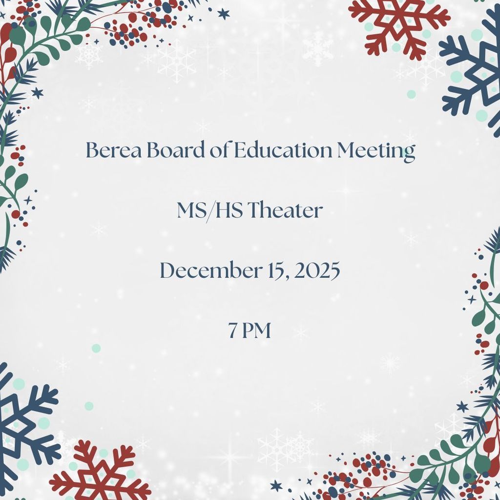 December Board Meeting Announcement