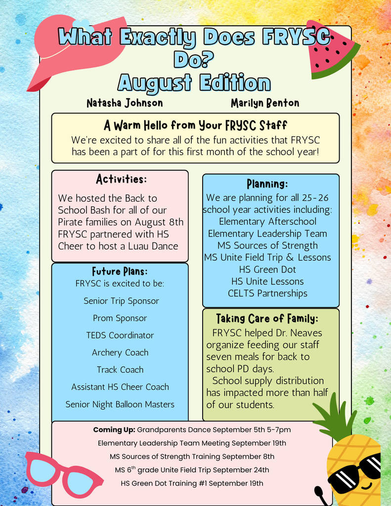 Flyer about FRYSC info