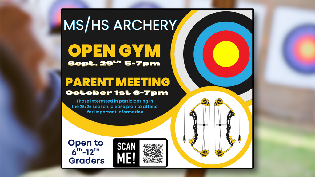 Information about upcoming Archery events