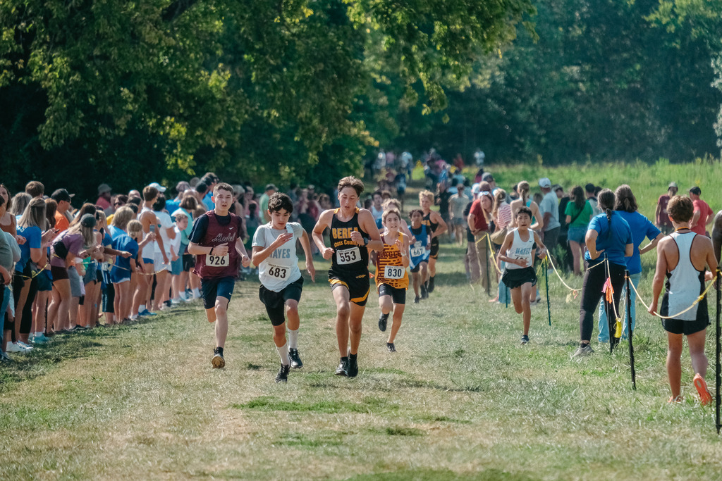 Runners at Cross Country Invitational