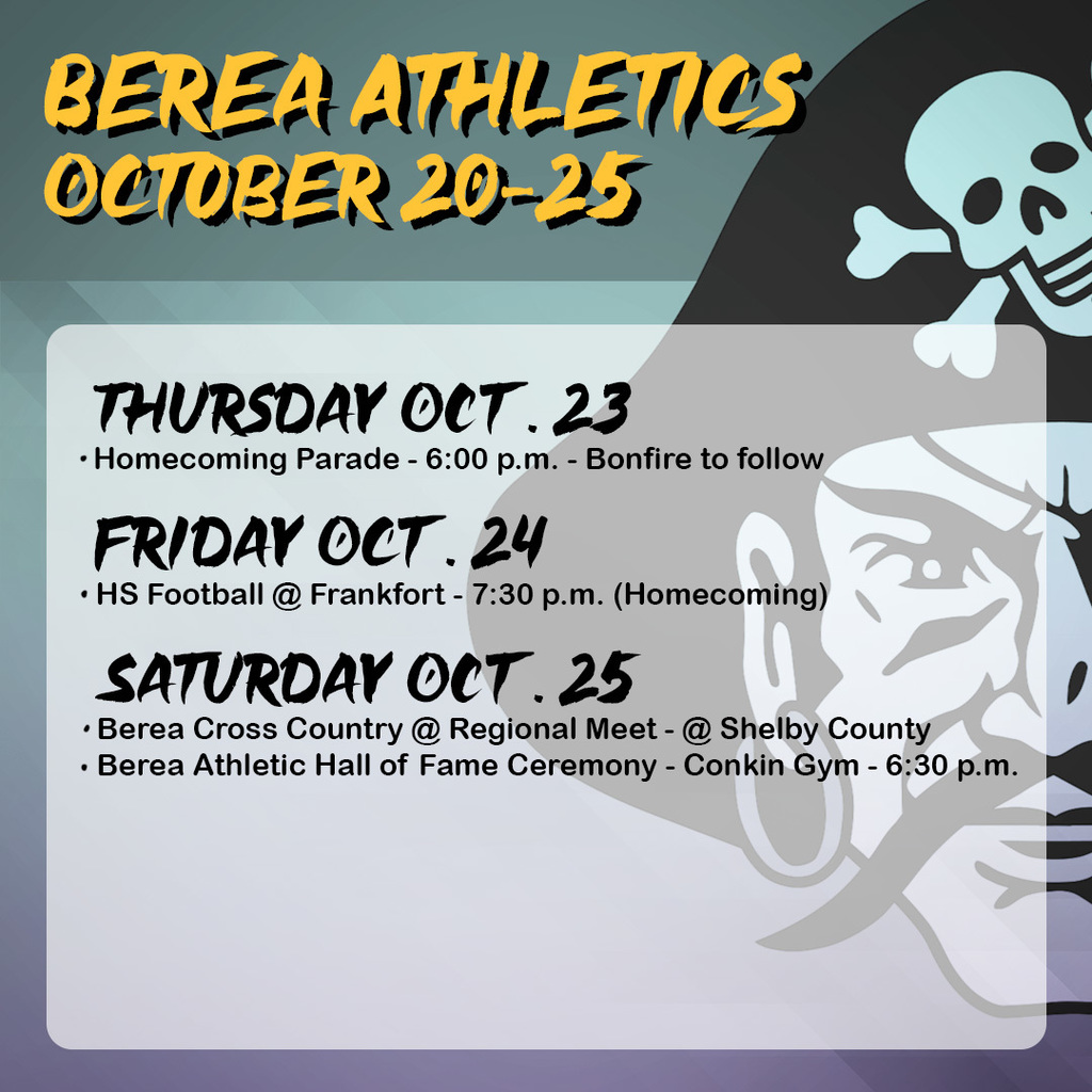 Berea Athletics October 20-25