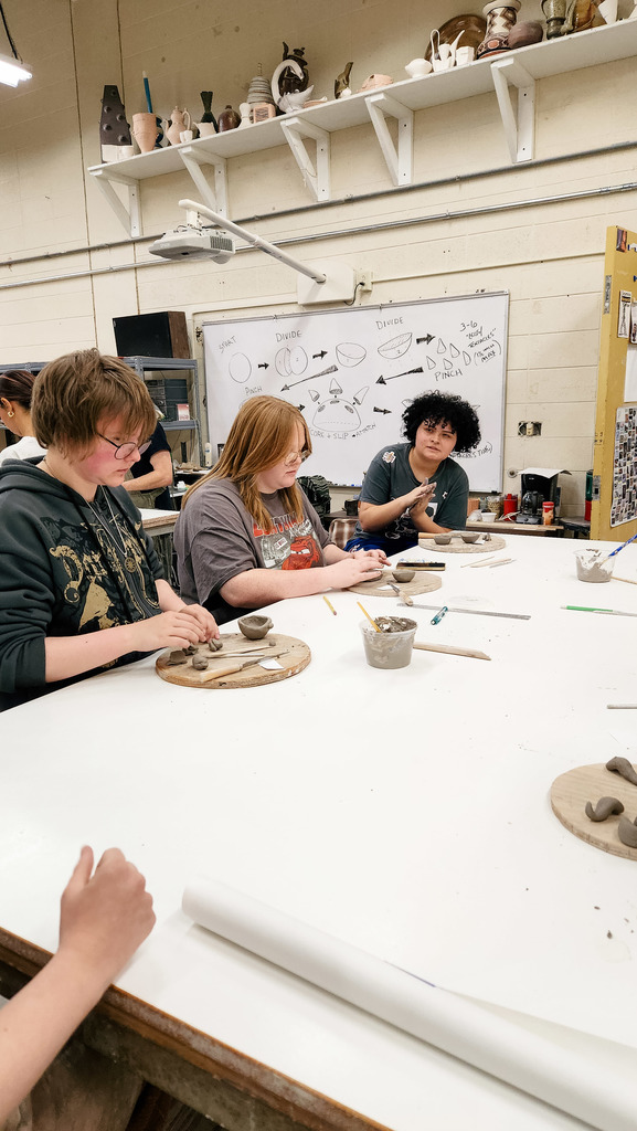 Art 1 and Media Arts Classes participating in the EKU Open Art Studio