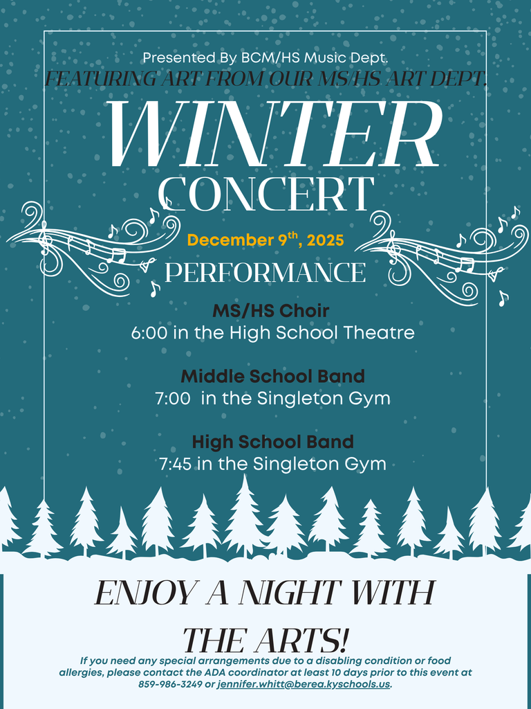 Winter Concert Poster