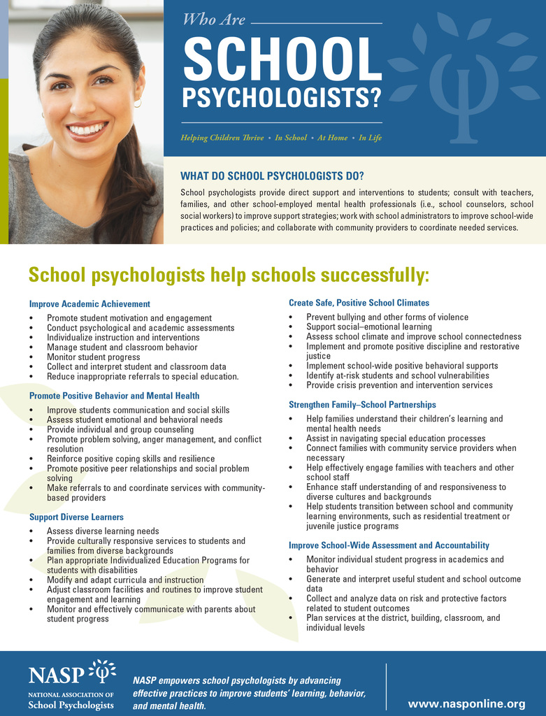 National School Psychologist Week Info