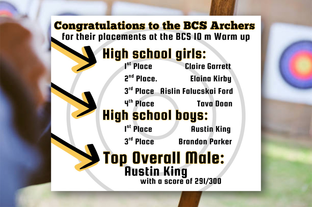Congratulations to BCS Archers