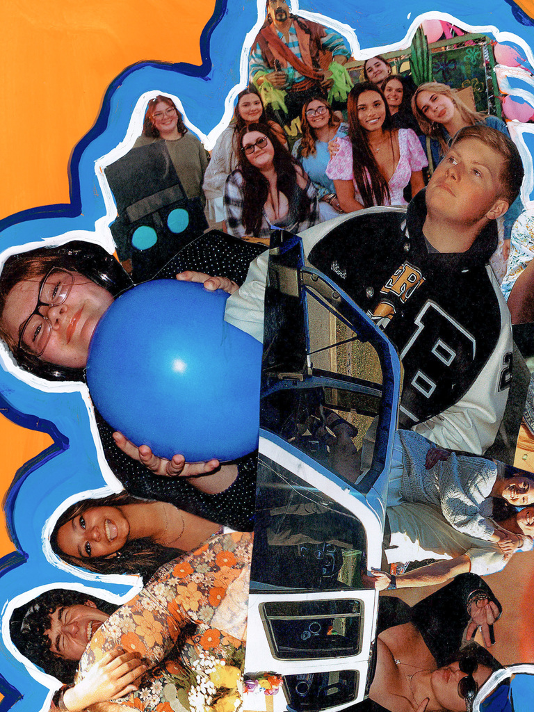 Student Homecoming Photos Collage