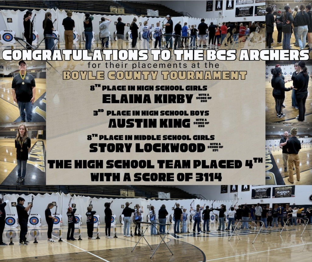Congratulations to the BCS Archers