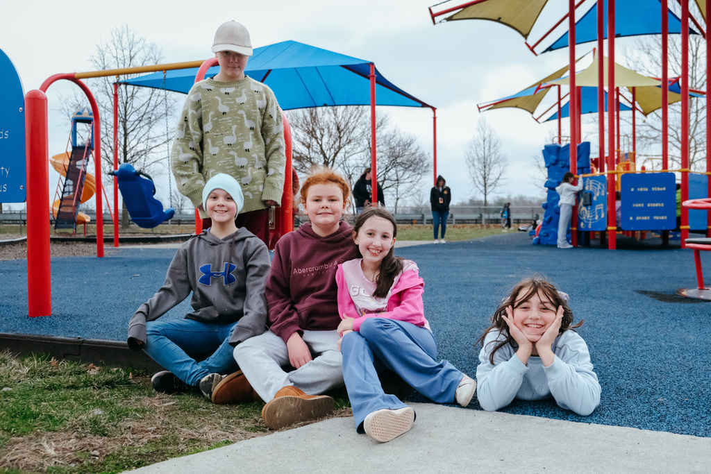 Students on playground
