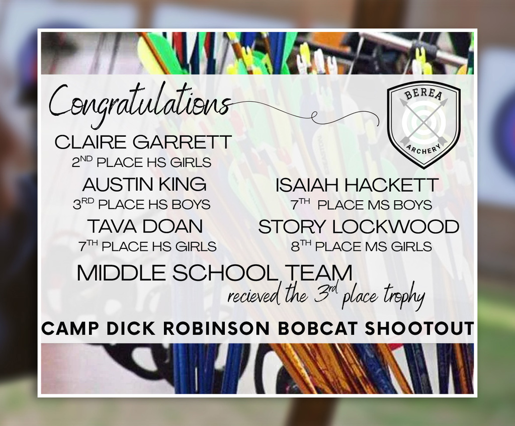 Congratulations Berea Archers!