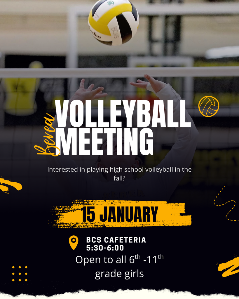 Berea Volleyball Meeting 1/15/26