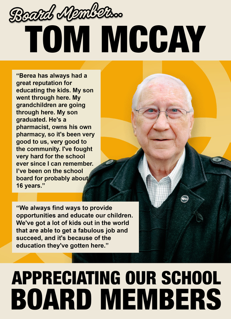 Tom McCay Board Member Appreciation