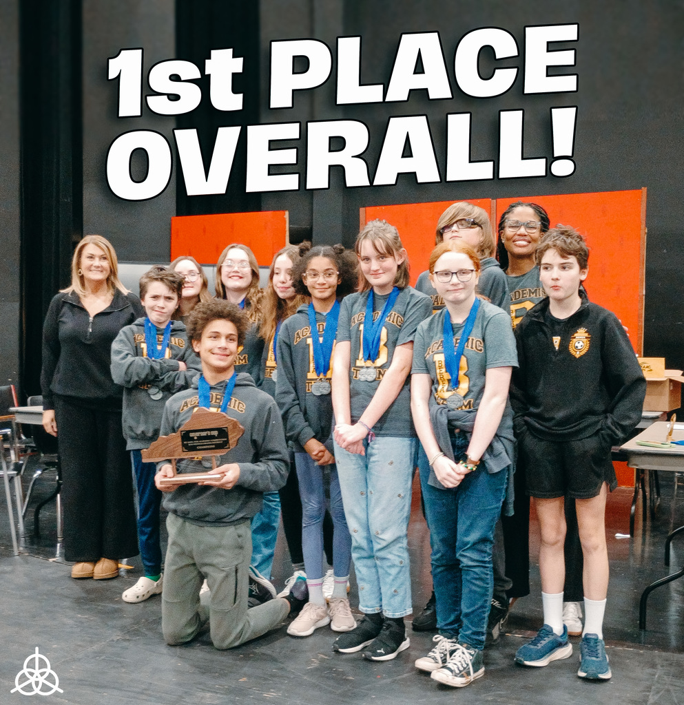 MS Academic Team wins 1st place overall at Districts