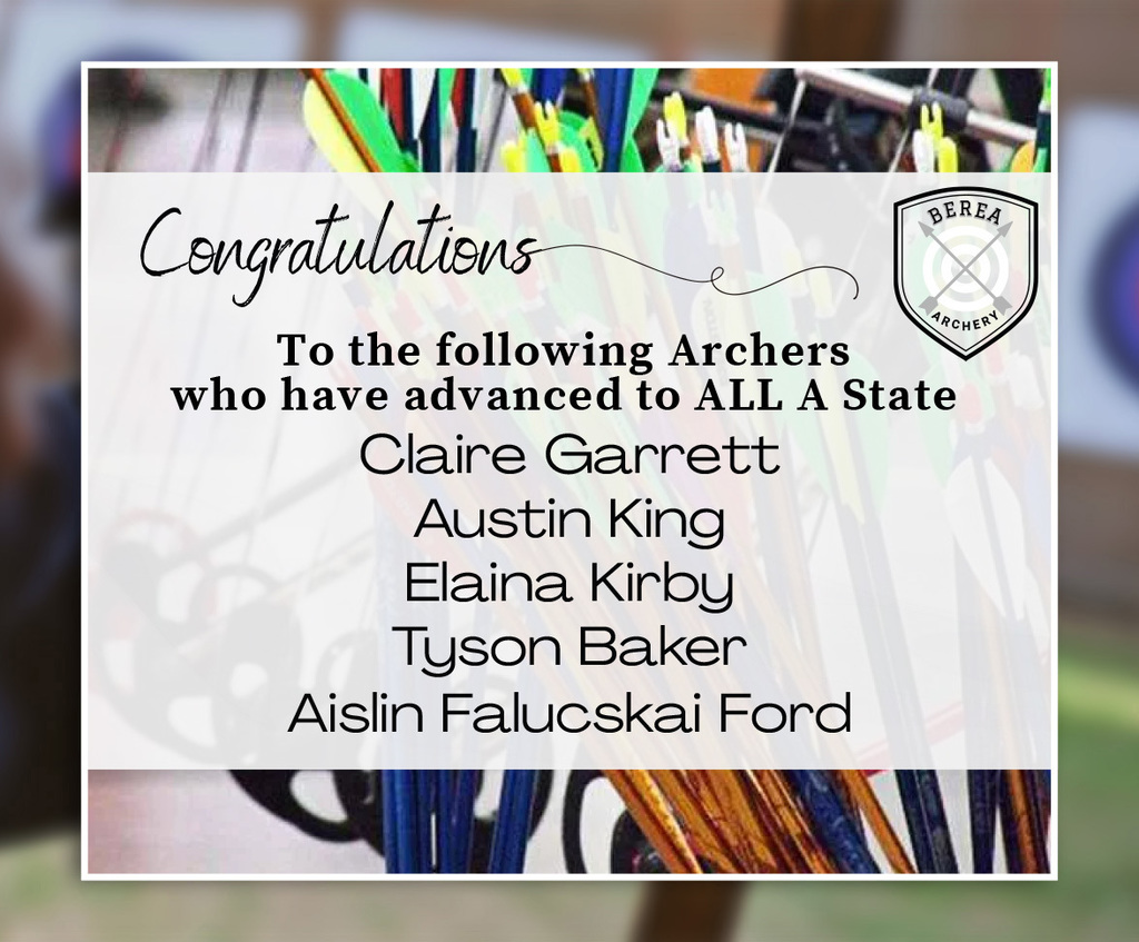 Archery Congratulations