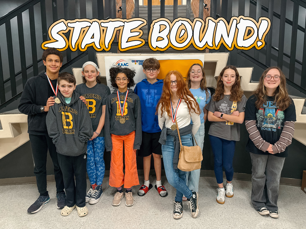 Middle School Academic Team, State Bound!