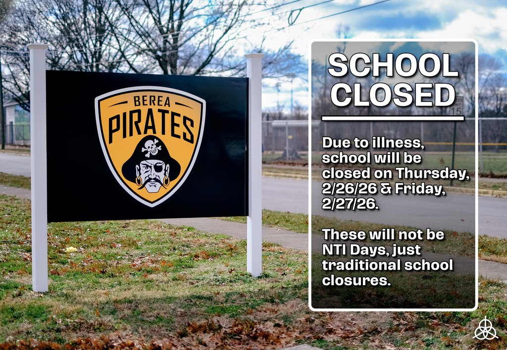 School Closed Thursday 2/26/26 and Friday, 2/27/26